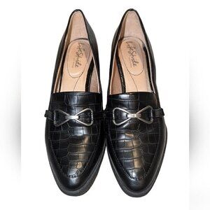 Life Stride Soft System Loafers Women Size 7.5M Black Slip On Pumps Shoes